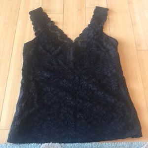 Black lace tank top